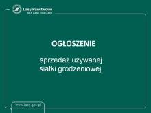 Sprzedaż używanej siatki ogrodzeniowej