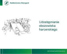 Udostępnianie obozowiska harcerskiego